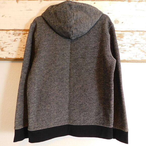 Tony Hawk Men's XL Full-Zip Fleece Hoodie Jacket Charcoal Black EUC - Picture 3 of 12